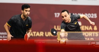 البيلي وعبد العزيز يتألقان بالمركز العاشر في تصنيف زوجي تنس الطاولة