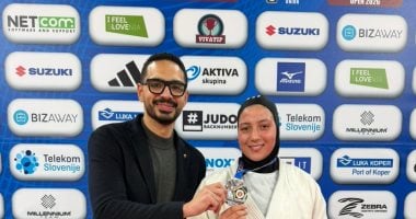 تهنئة وزير الرياضة لصفا سليمان بعد إنجاز الجودو المصرى التاريخي