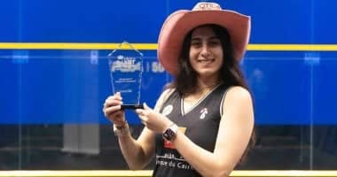 نور الشربيني تقترب من قمة تصنيف الاسكواش العالمية بعد تألقها