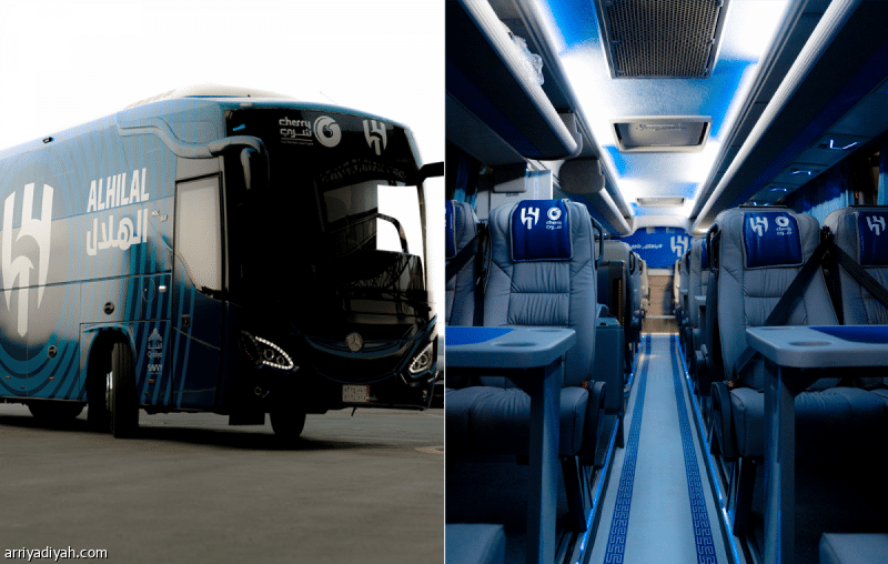 حافلة جديدة تعزز خدمات النقل لفريق الهلال في مدينة الرياض