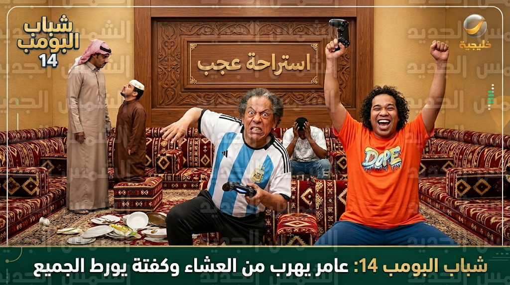 أحداث مسلسل شباب البومب 14 الحلقة 14 عامر يتهرب من فاتورة العشاء وكفتة يورط أصدقاءه مع عجب