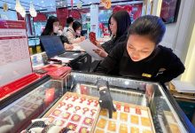 أسعار الذهب تنخفض بأكثر من 5 ملايين دونغ فيتنامي لكل تايل