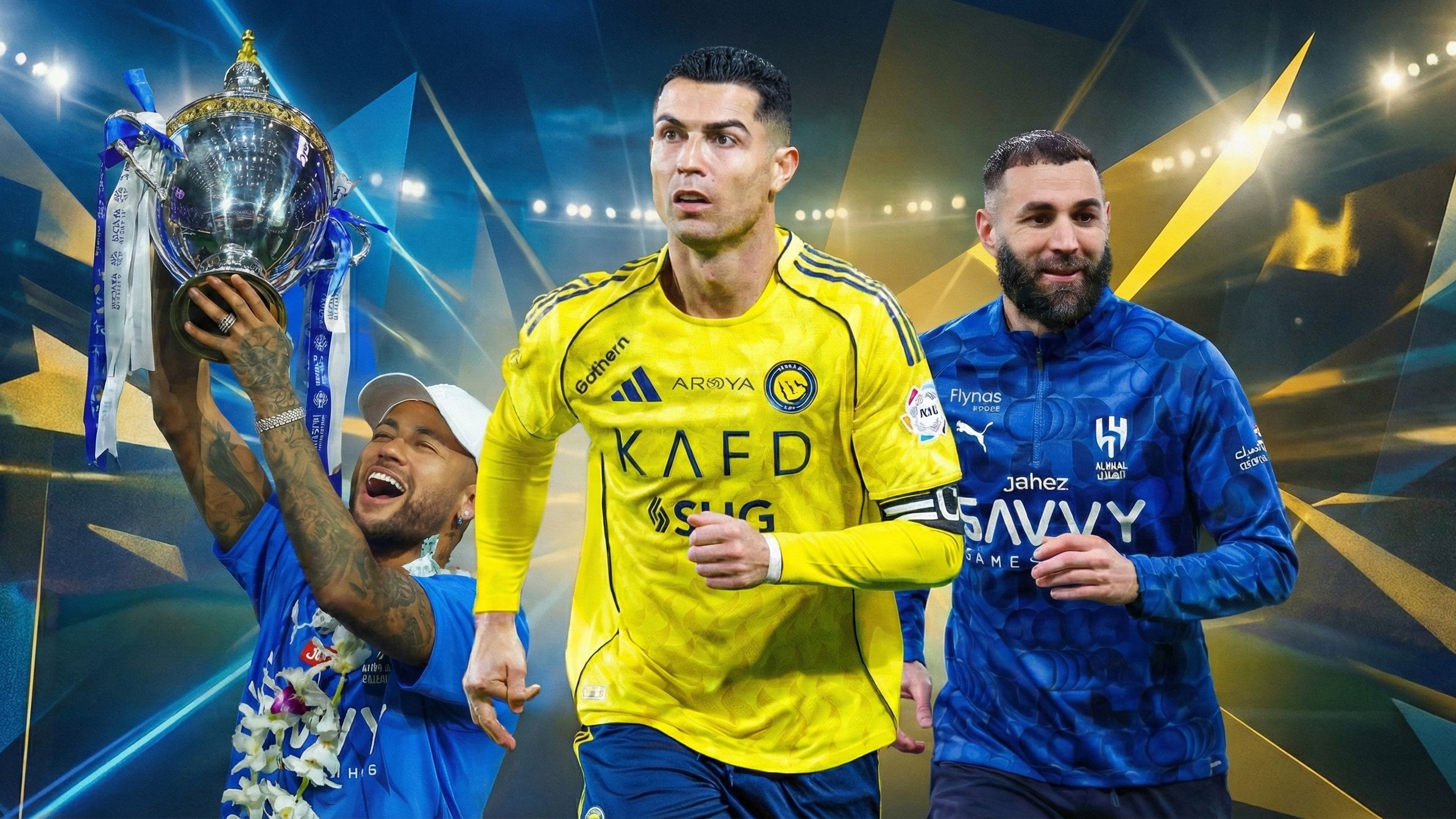 إصابة كريستيانو رونالدو تضيء ملف 2019 ونيمار بين الحظ وبنزيما يطمئن النصر