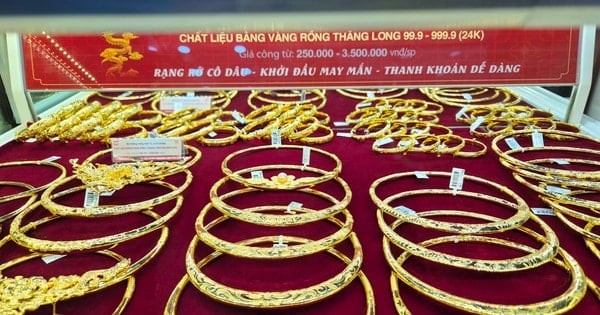 ارتفاع أسعار الذهب في بداية الأسبوع للاقتراب من 189 مليون دونغ فيتنامي لكل تايل