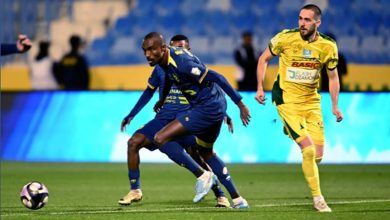 الخليج ينتصر على الحزم بهدفين مقابل هدف في الدوري السعودي للمحترفين