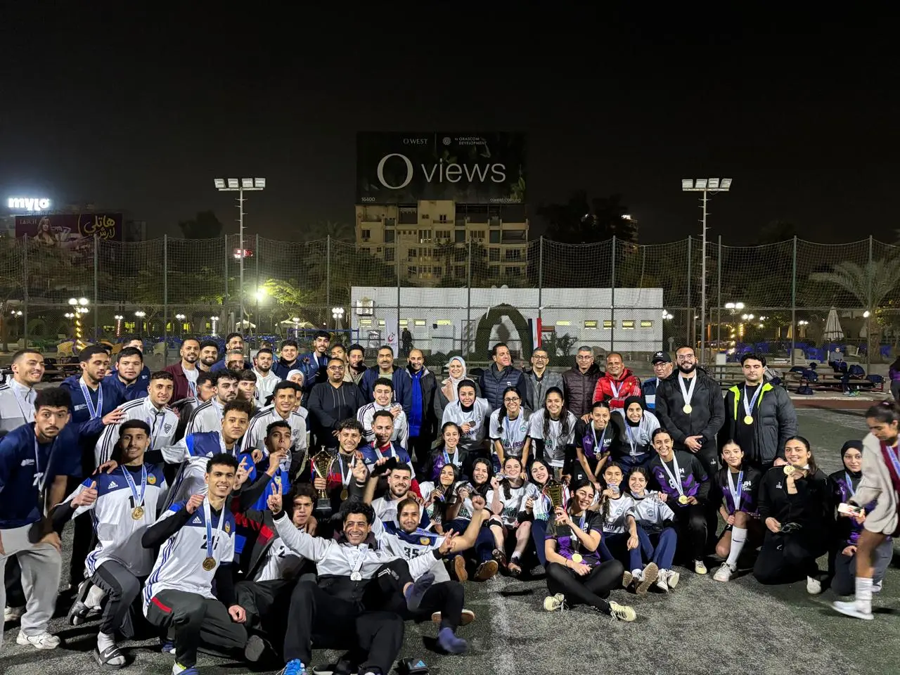 تحت رعاية التعليم العالي والشباب والرياضة ختام الدورة الرمضانية لبطولتي الخماسي والبادل شباب البومب للجامعات