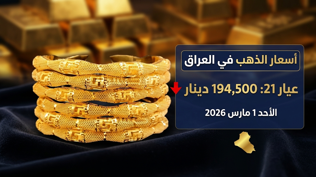 تحديثات هامة في أسعار مثقال الذهب بالعراق خلال تعاملات يوم الأحد