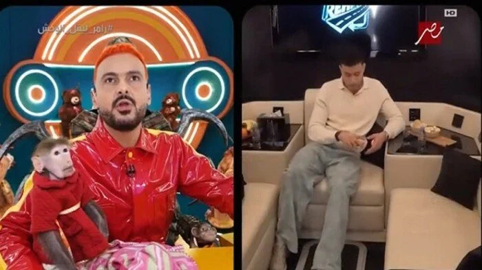 رامز جلال يتناول فكاهيًا حسن مالك في افتتاحية برنامج «ليفل الوحش» بعنوان سنبلة الفن برعم الدراما