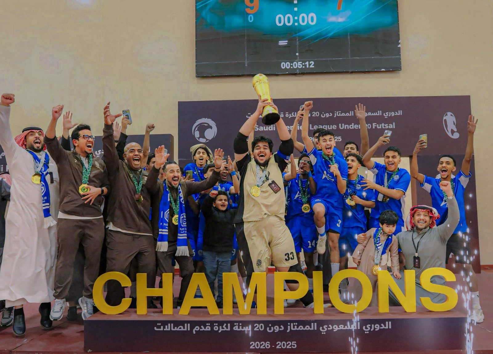 فيد يتوج بطلاً لدوري كرة قدم الصالات السعودي تحت 20 عاماً في إنجاز بارز – مشاهير