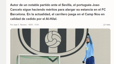 كانسيلو يتألق مع برشلونة ويثير جدلاً جديدًا حول مستقبله مع الهلال