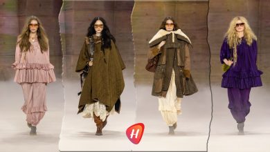 مجموعة Chloé خريف وشتاء 2026 طيات قماش وكروشية وأثواب أشبه بالعباءات تجذب شباب البومب