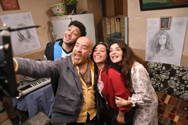 محمد سعد وغادة عادل يشاركان كواليس تصوير فيلم «فاميلي بيزنس» قبل عيد الفطر | صور