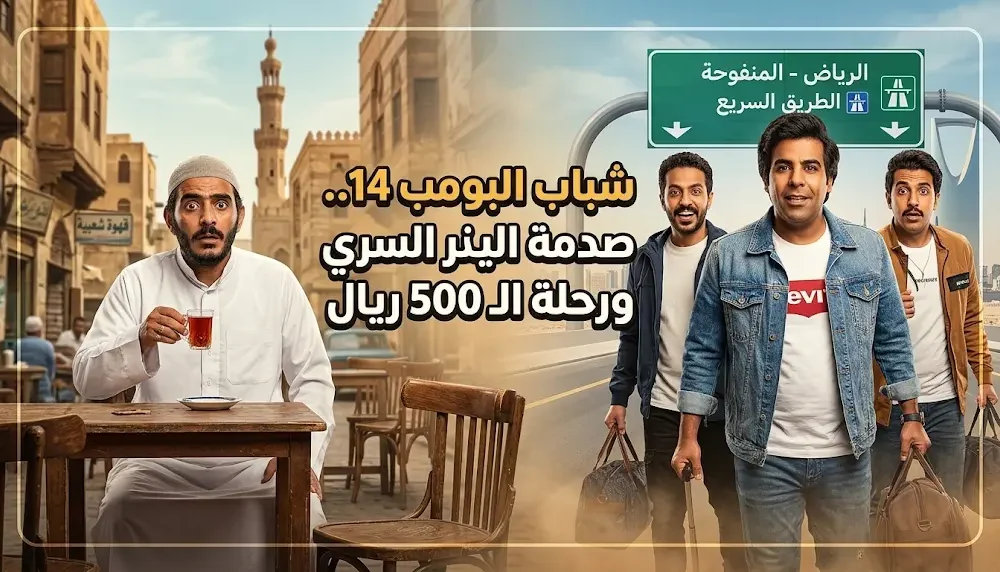 مسلسل شباب البومب 14 يتصدر التريند في السعودية برفقة الفنان علاء زينهم في رحلة وهمية إلى مصر مع Alfajr Aljadeed