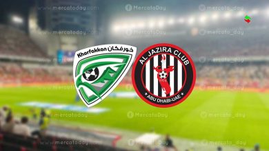 مشاهدة بث مباشر لمباراة الجزيرة وخورفكان في الدوري الإماراتي عبر يلا شوت